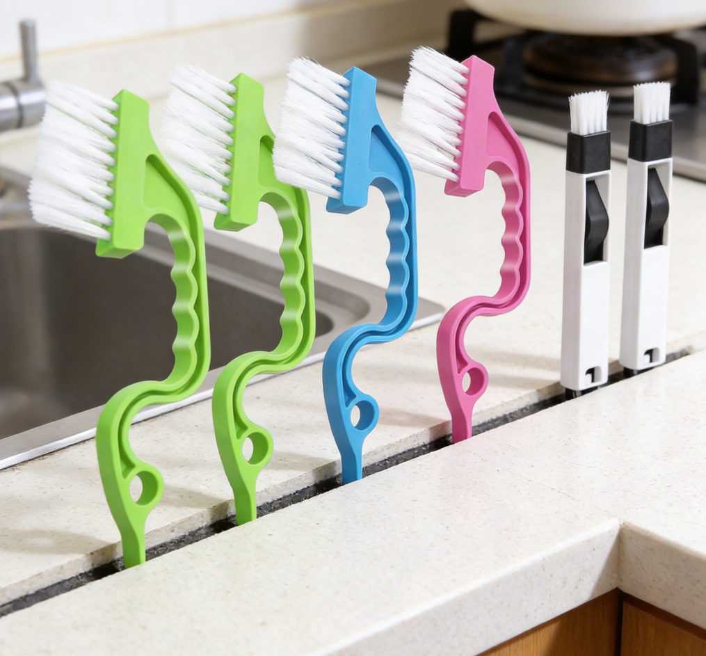 6-Piece Hand-Held Groove Gap Cleaning Brush Tool